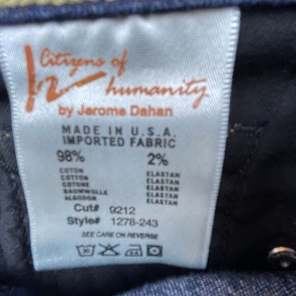 Citizens of Humanity Jeans Womens 28 Ava Low Rise Straight Leg Stretch - Picture 10 of 11